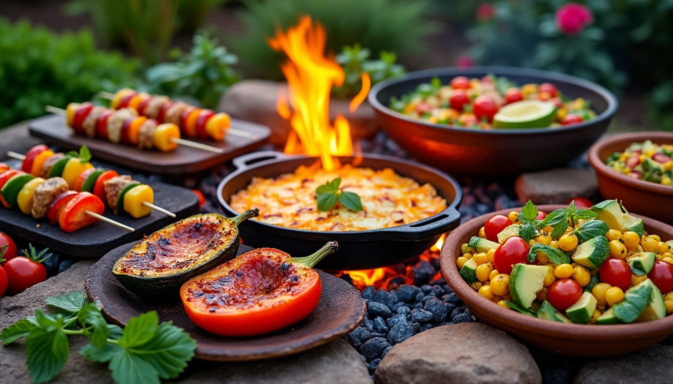 découvrez 5 idées de recettes originales et savoureuses à réaliser facilement sur un brasero. surprenez vos invités avec des plats créatifs pour des moments conviviaux en plein air !